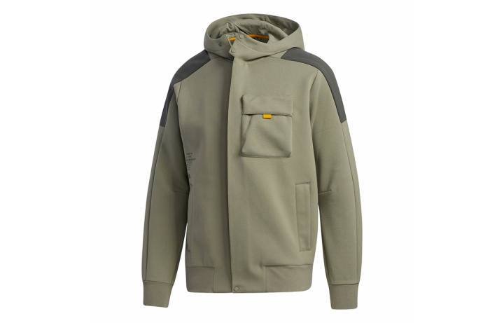 Adidas Adidas Jackets Men's Army Green Hooded Moderate Other