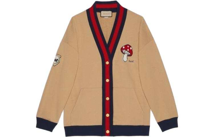 GUCCI Embroidered Jersey Cardigan