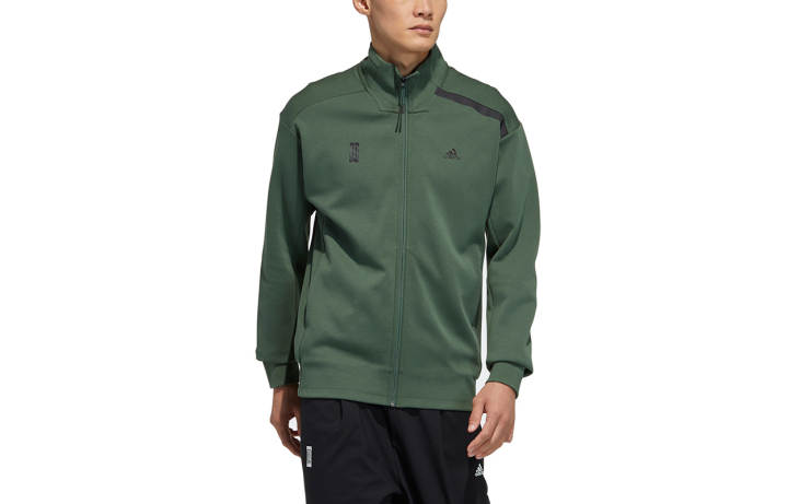 Adidas Adidas Jackets Men's Green Stand Collar Moderate Other