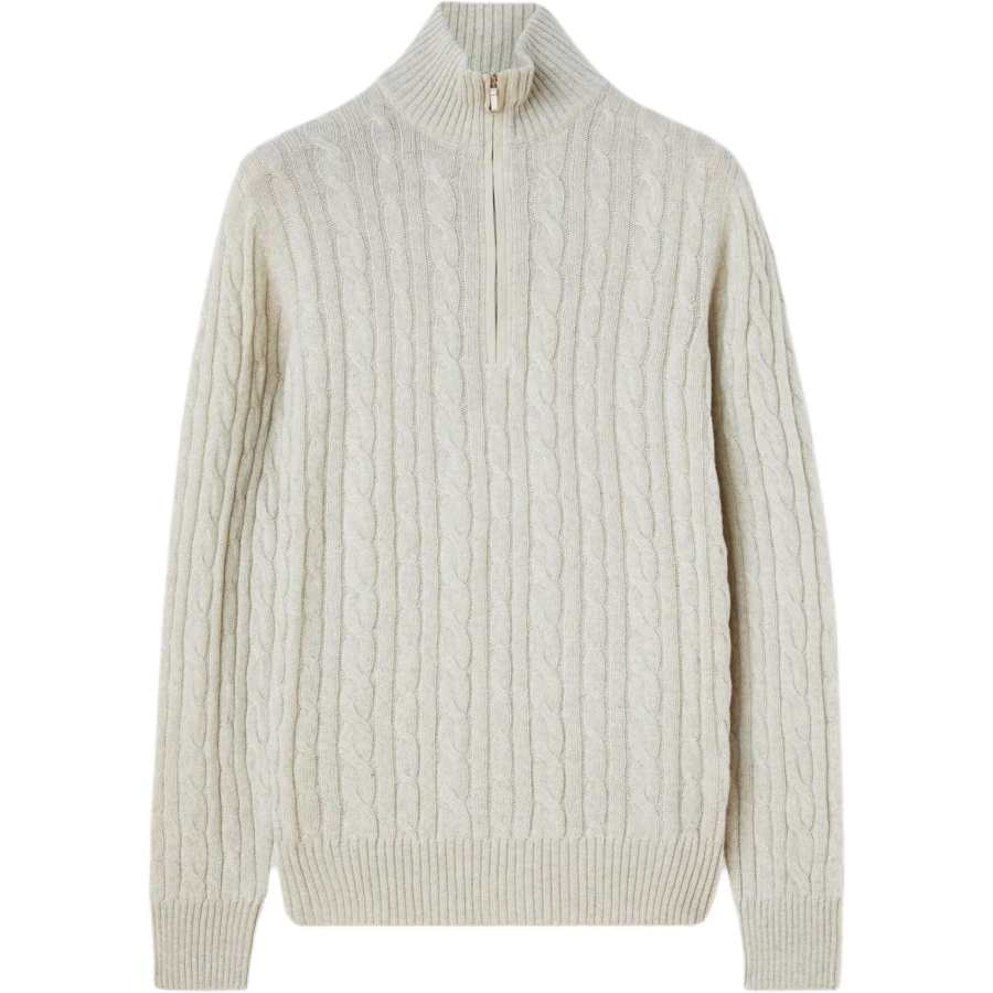 Loro Piana FW24 Cashmere Sweater Men's White
