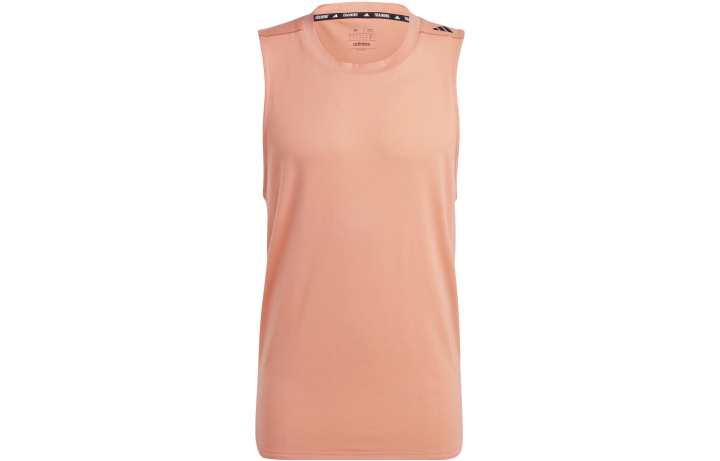 Adidas Adidas Tank Tops Men's Pink Crew Neck Straight Fit