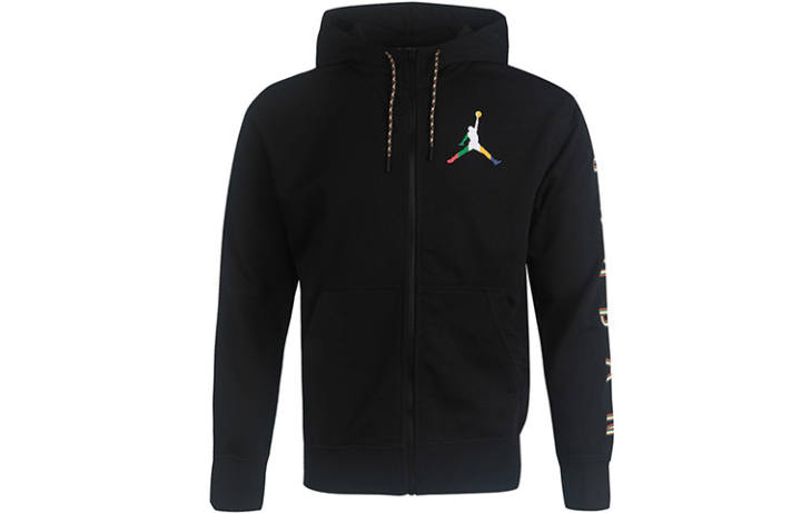 Jordan Jordan Jackets Men's Black Hooded Moderate Other
