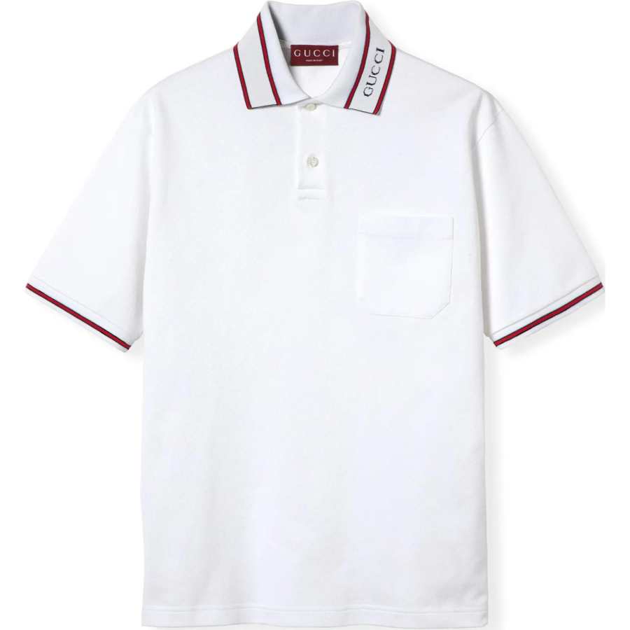 GUCCI Logo Detailed Polo Shirt