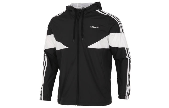 Adidas Adidas Jackets Men's Black Hooded Moderate