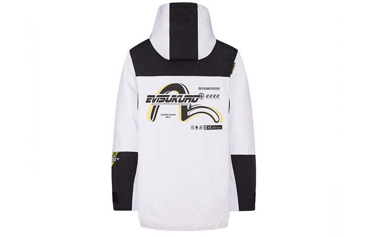 EVISU EVISU Jackets Men's Black/White Hooded Detachable Moderate Other