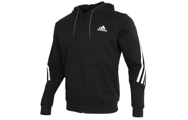 Adidas Adidas Jackets Men's Black Hooded Moderate Other