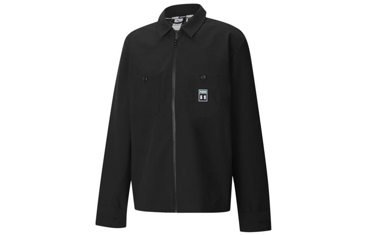 PUMA X The Hundreds Jackets Men's Black Lapel Moderate Other