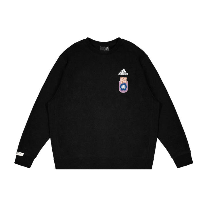 Adidas Adidas Sweatshirts Unisex Black Crew Neck Moderate Regular