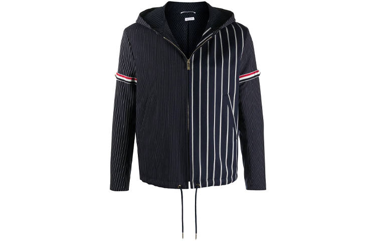 THOM BROWNE THOM BROWNE Jackets Men's Marine Blue Lapel Moderate Other