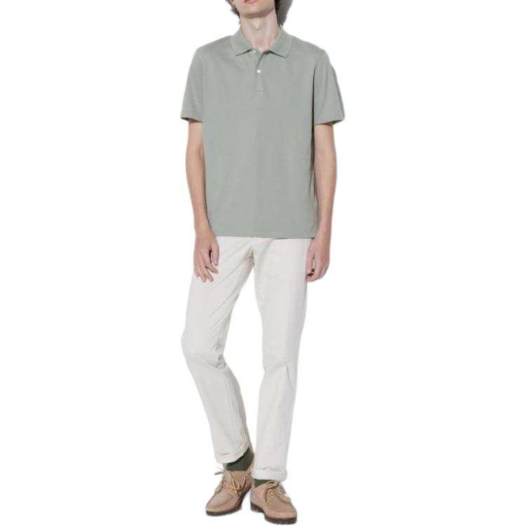 UNIQLO AIRism Polo Shirt Unisex Verdant Green