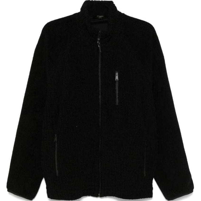 FENDI Ff Pattern High Neck Zipped Sweatshirt
