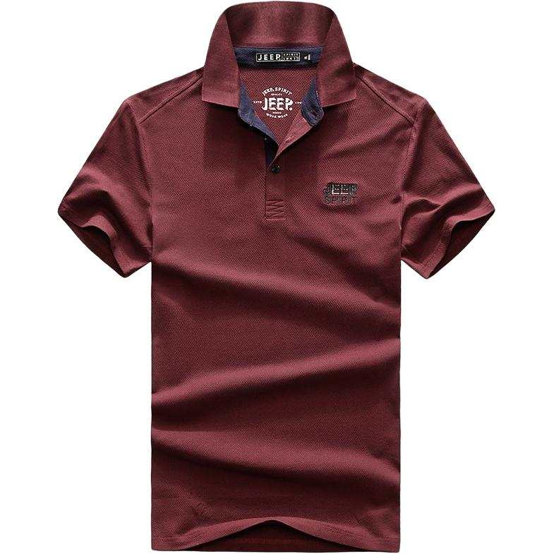JEEP SPIRIT Polo Shirts Men's Lapel Moderate Straight Fit