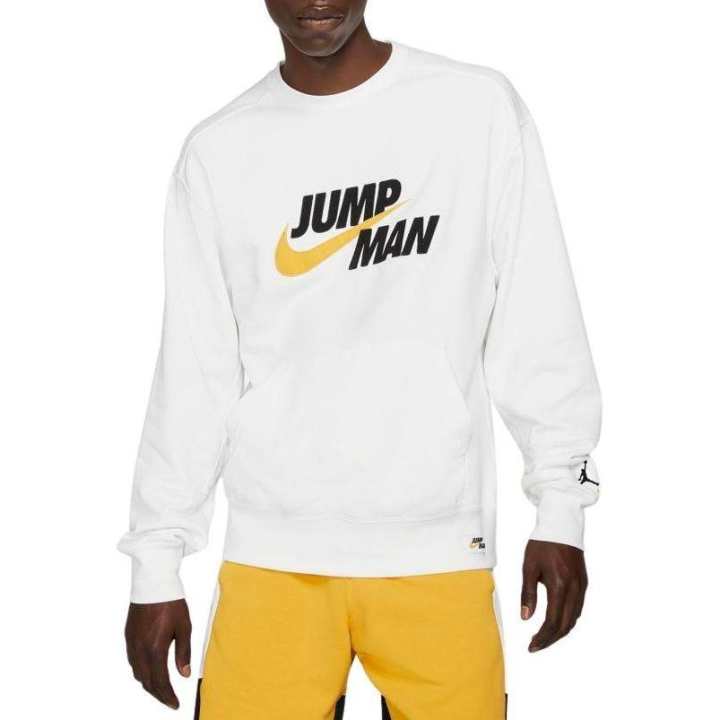 Jordan Jordan Apparel Sweatshirts Men's White Crew Neck Moderate