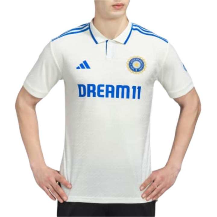 Adidas Adidas TEST MATCH CRICKET JERSEY Polo Shirt Men's Ecru