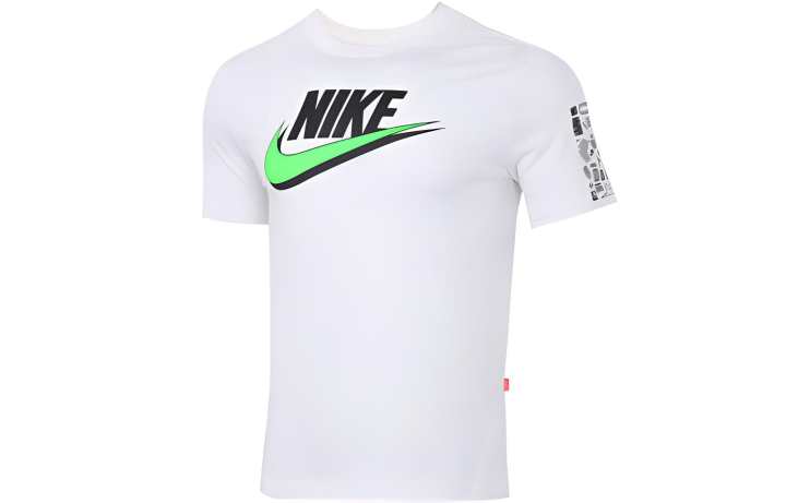 Nike Nike T Shirts Men's White Crew Neck Moderate Straight Fit