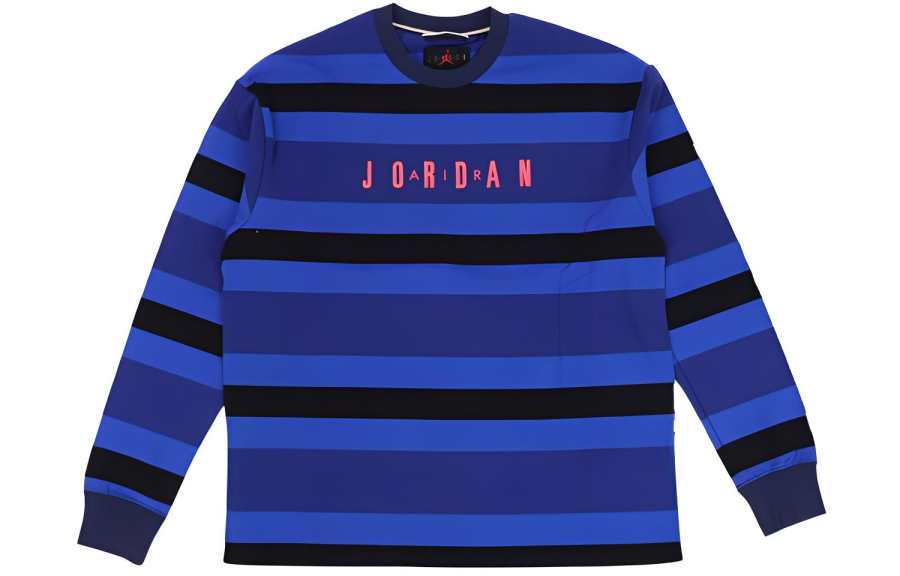 Jordan Jordan T Shirts Men's Blue Crew Neck Moderate Straight Fit