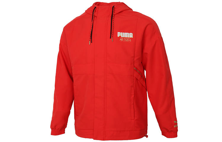 PUMA PUMA Jackets Men's Red Hooded Moderate Other