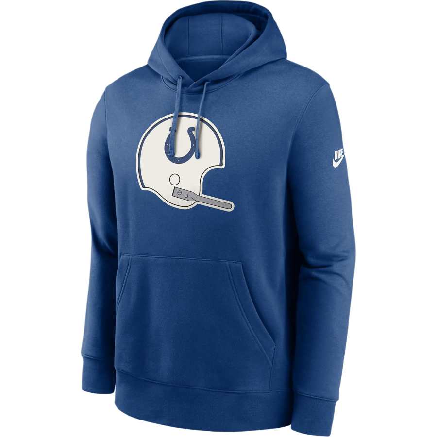 Nike Nike Indianapolis Colts Rewind Club Logo Men’s Nike Nfl Pullover Hoodie