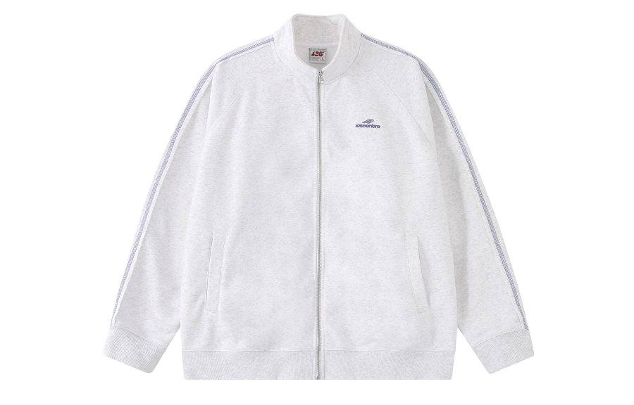 F426 Sweatshirts Unisex Stand Collar Moderate Cardigan