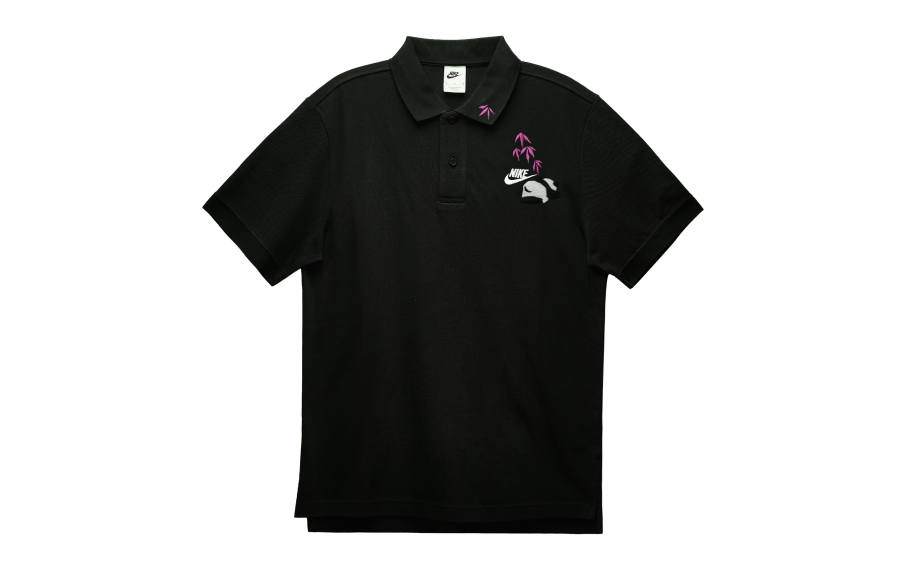 Nike Nike Polo Shirts Men's Black Polo Collar Moderate Straight Fit