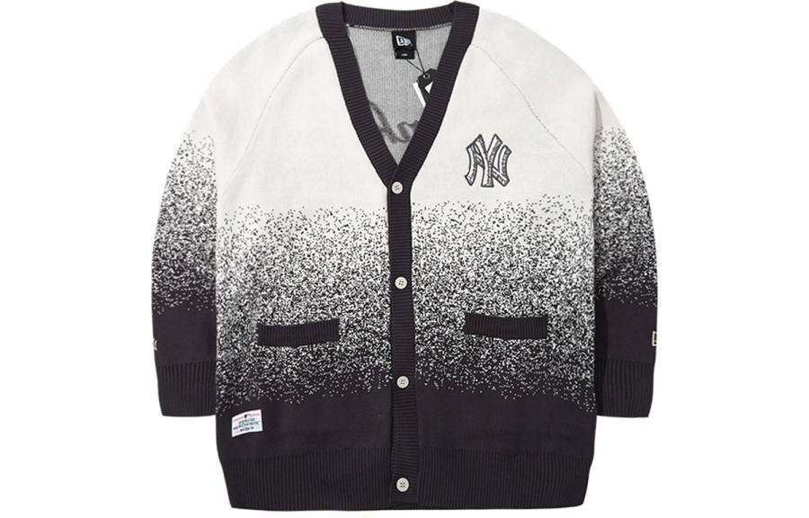 New Era Knitted Fabric Cardigan Unisex Black