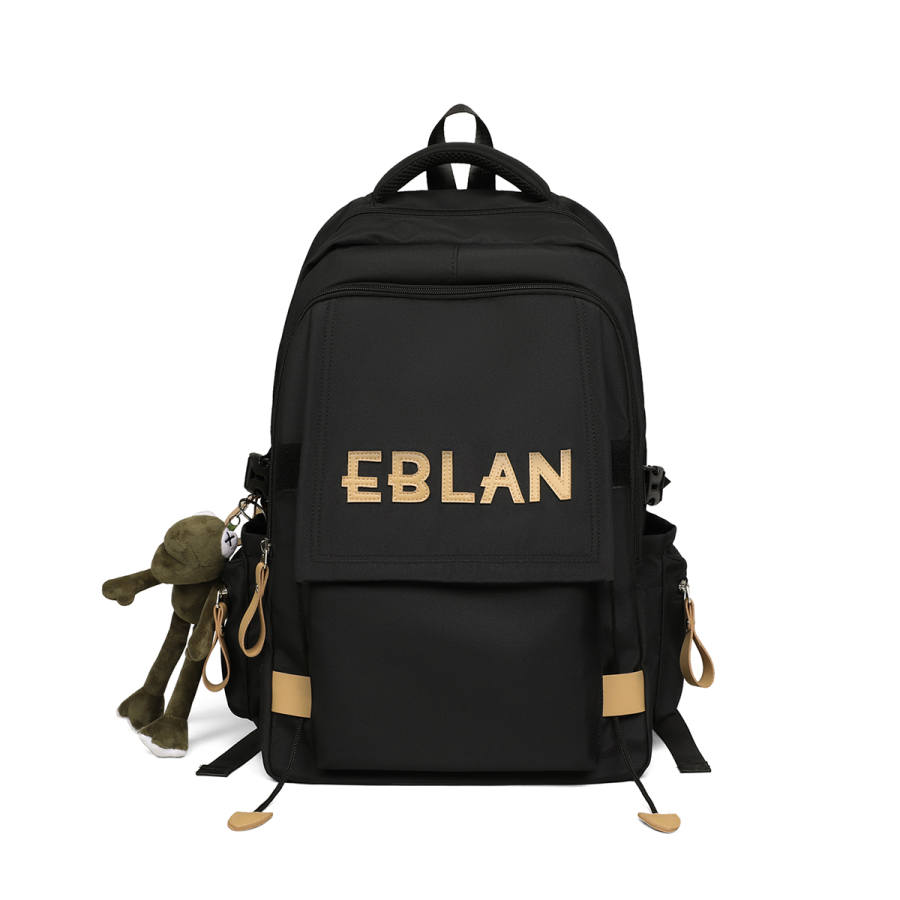 EBLAN EBLAN Fabric Backpack Regular Unisex Red/Black