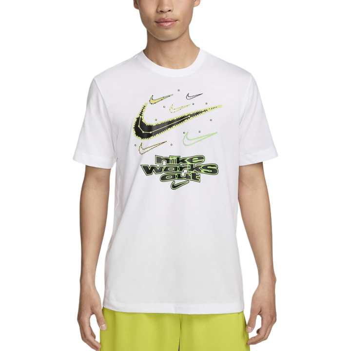 Nike Nike T Shirts Unisex White Crew Neck Moderate Straight Fit