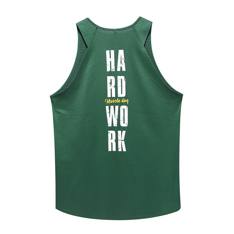 Muscle Dog Tank Tops Men's Crew Neck Moderate Racerback