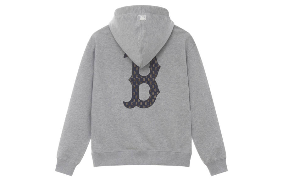 MLB MONOGRAM Collection Boston Red Sox 24FW Hoodie Unisex Heather Gray