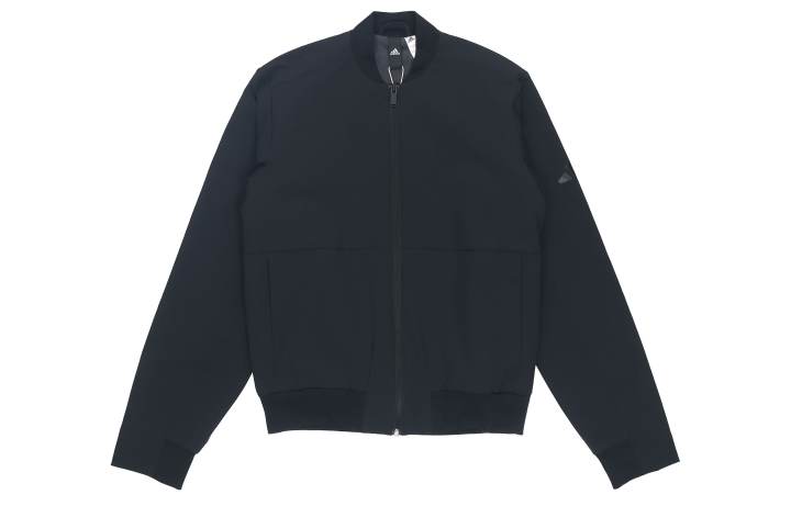 Adidas Adidas Pilot Sports Fleece Lined Baseball Jacket Men's Black