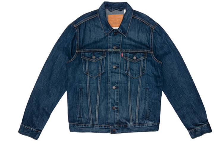 Levis Levis Denim Jackets Men's Navy Blue Lapel Moderate Other