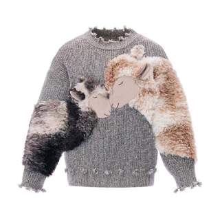 VALLEYOUTH Sweater Men's Gift Box Set Included Oat Gray