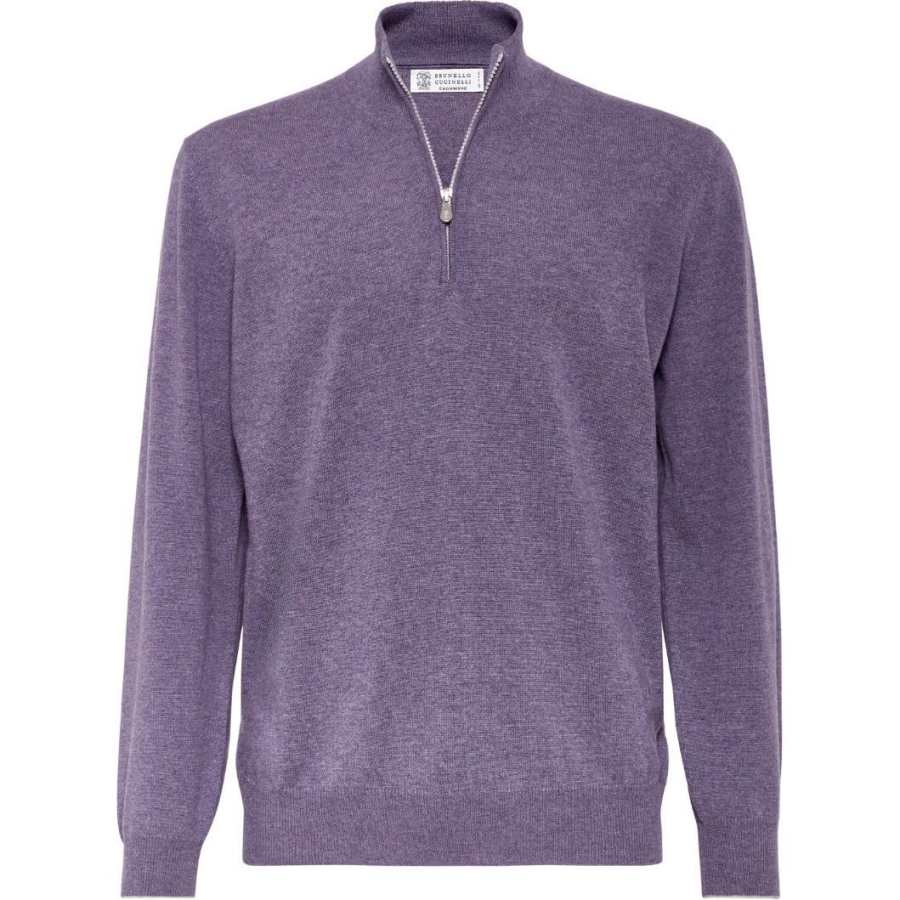 Brunello Cucinelli Funnel Neck Knitted Polo Shirt