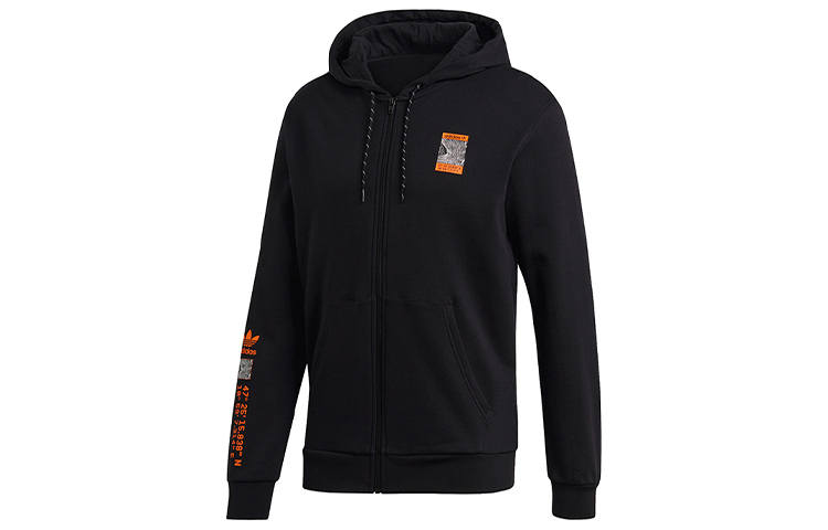 Adidas Originals Jackets Men's Black Hooded Moderate Other
