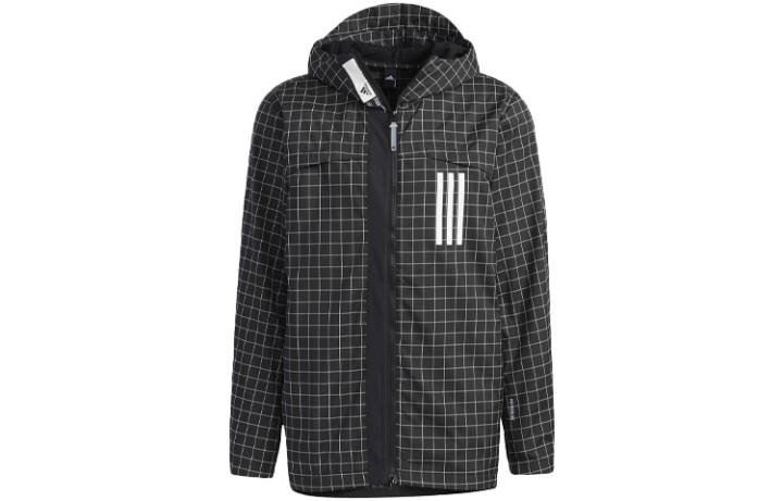 Adidas Adidas Jackets Men's Black Hooded Moderate Other