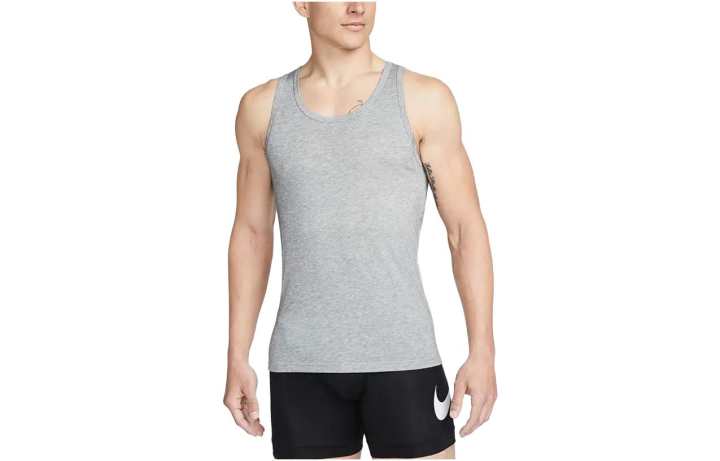 Nike Nike Tank Tops Men's Gray Crew Neck Moderate Other