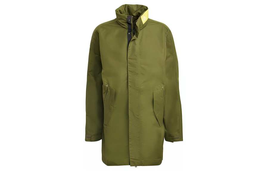 Adidas Adidas Jackets Men's Army Green Stand Collar Moderate Other