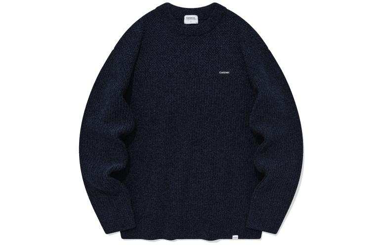 COVERNAT Sweaters Unisex Marine Blue Crew Neck Moderate Other