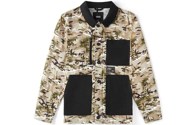 Vans Vans Jackets Men's Camouflage Lapel Moderate Workwear