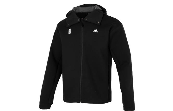 Adidas Adidas Jackets Men's Black Hooded Moderate Instructor