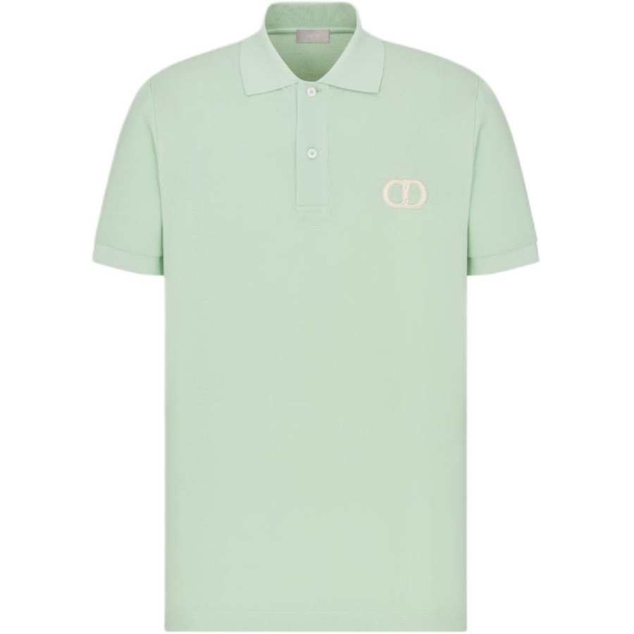 DIOR FW24 Polo Shirt Men's Light Green
