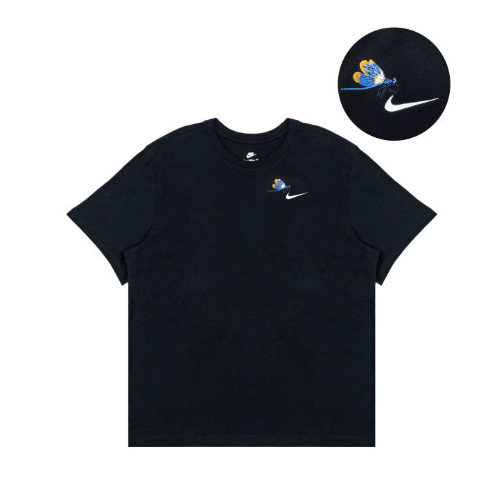 Nike Nike T Shirts Unisex Black Crew Neck Moderate Straight Fit