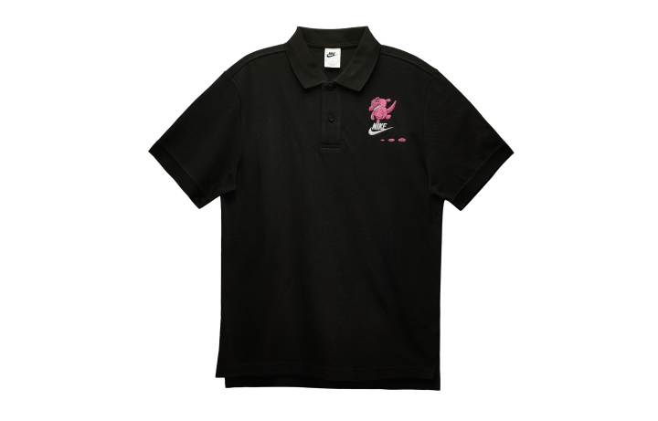 Nike Nike Polo Shirts Men's Black Polo Collar Moderate Straight Fit