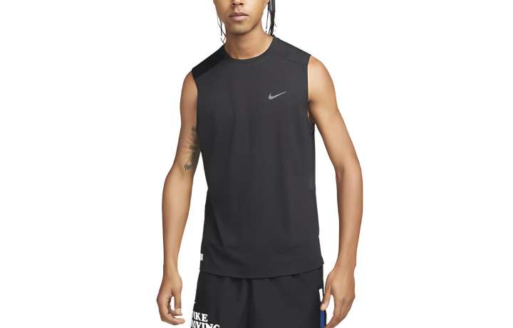 Nike Nike Tank Tops Men's Black Crew Neck Moderate Straight Fit