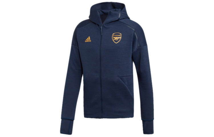 Adidas Adidas Arsenal Jackets Men's College Navy Hooded Moderate Straight Fit
