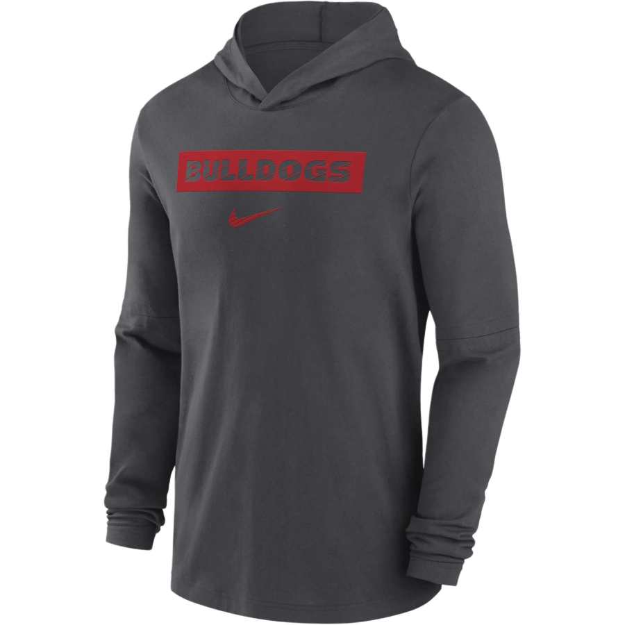 Nike Nike Georgia Bulldogs Sideline Men's Nike Dri FIT College Long Sleeve Hooded Top