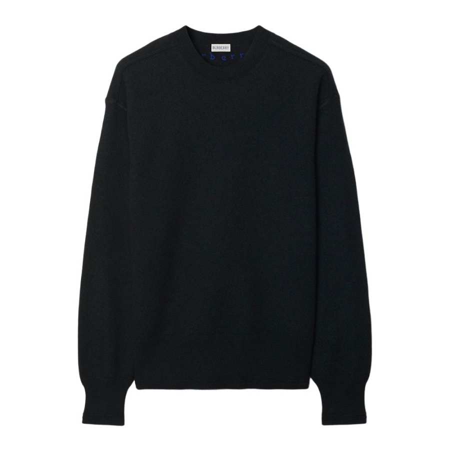 Burberry Burberry logo-embroidered wool jumper