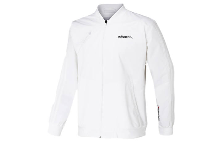 Adidas Adidas SCRIBBLE Jackets Men's White Baseball Collar Moderate Other