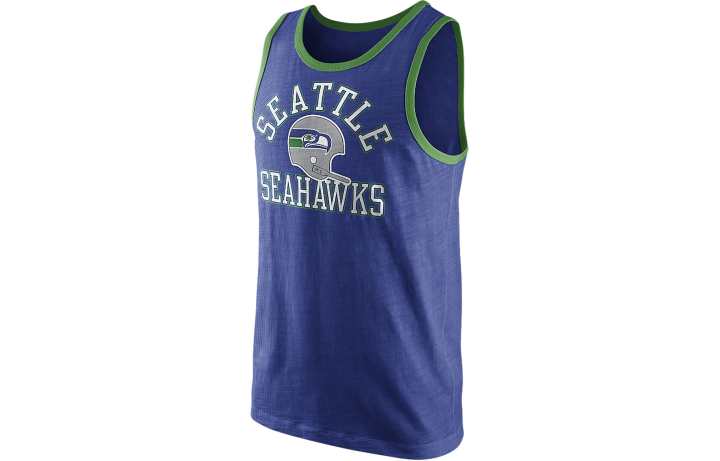 Nike Nike Tank Tops Men's Blue Crew Neck Moderate Straight Fit