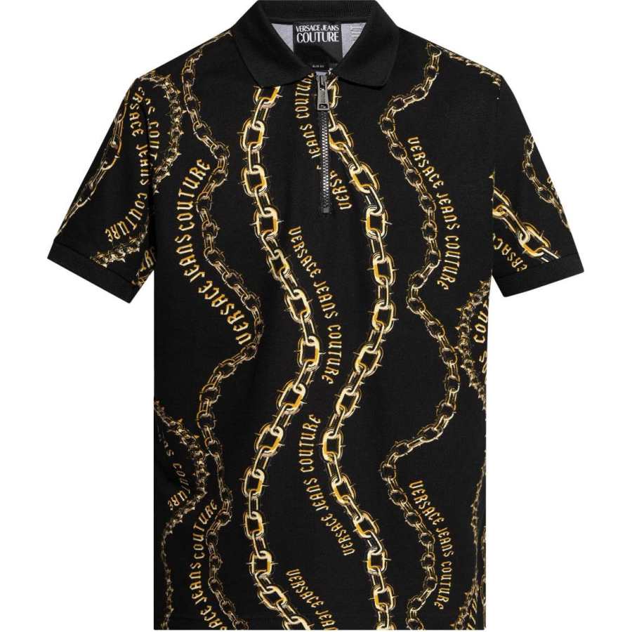 VERSACE JEANS COUTURE Chain Couture Polo Shirt